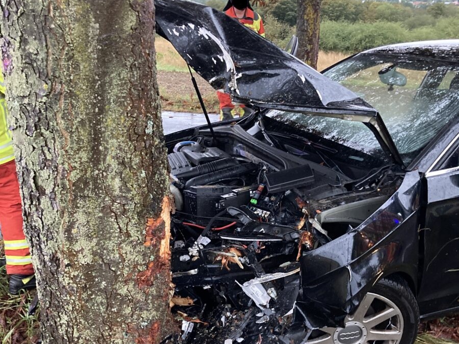 Junge Fahrerin in Neustadt gegen Baum geprallt