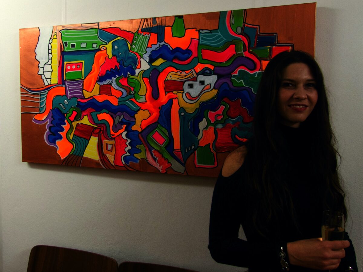 "Firework" - Angela Bridgers Stilbrücken in Schwandorf