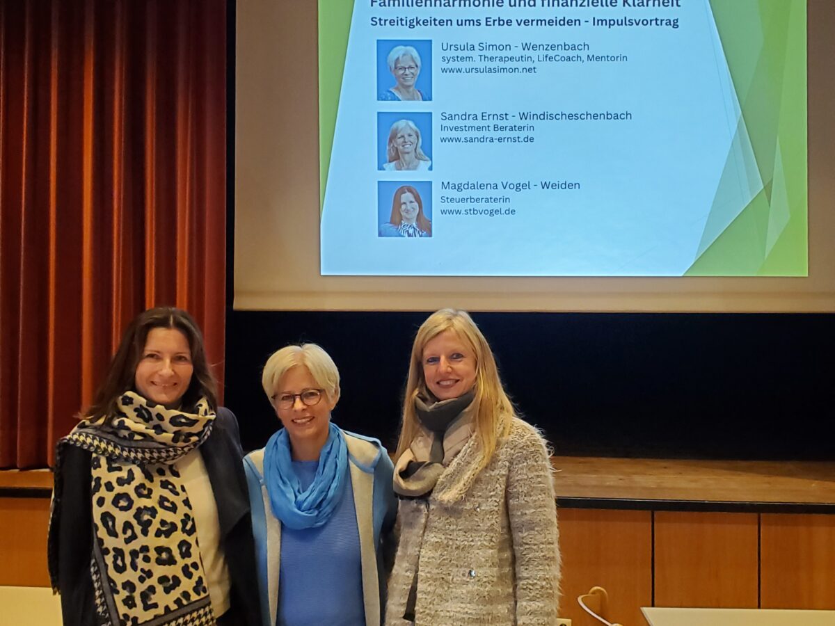 Impulsvortrag zu Erbschaft und Harmonie in der Familie