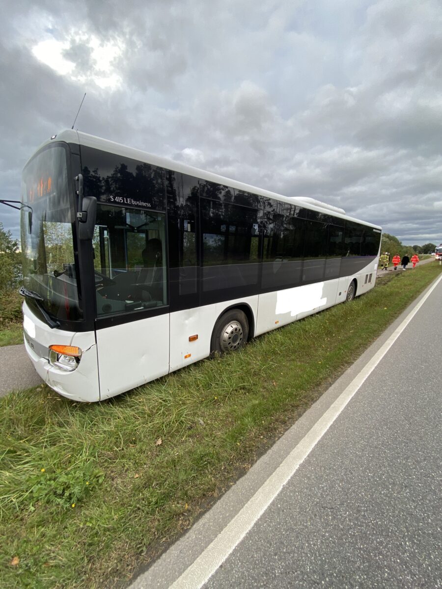 Unwetter zwingt Bus in Schwandorf zum Ausweichen