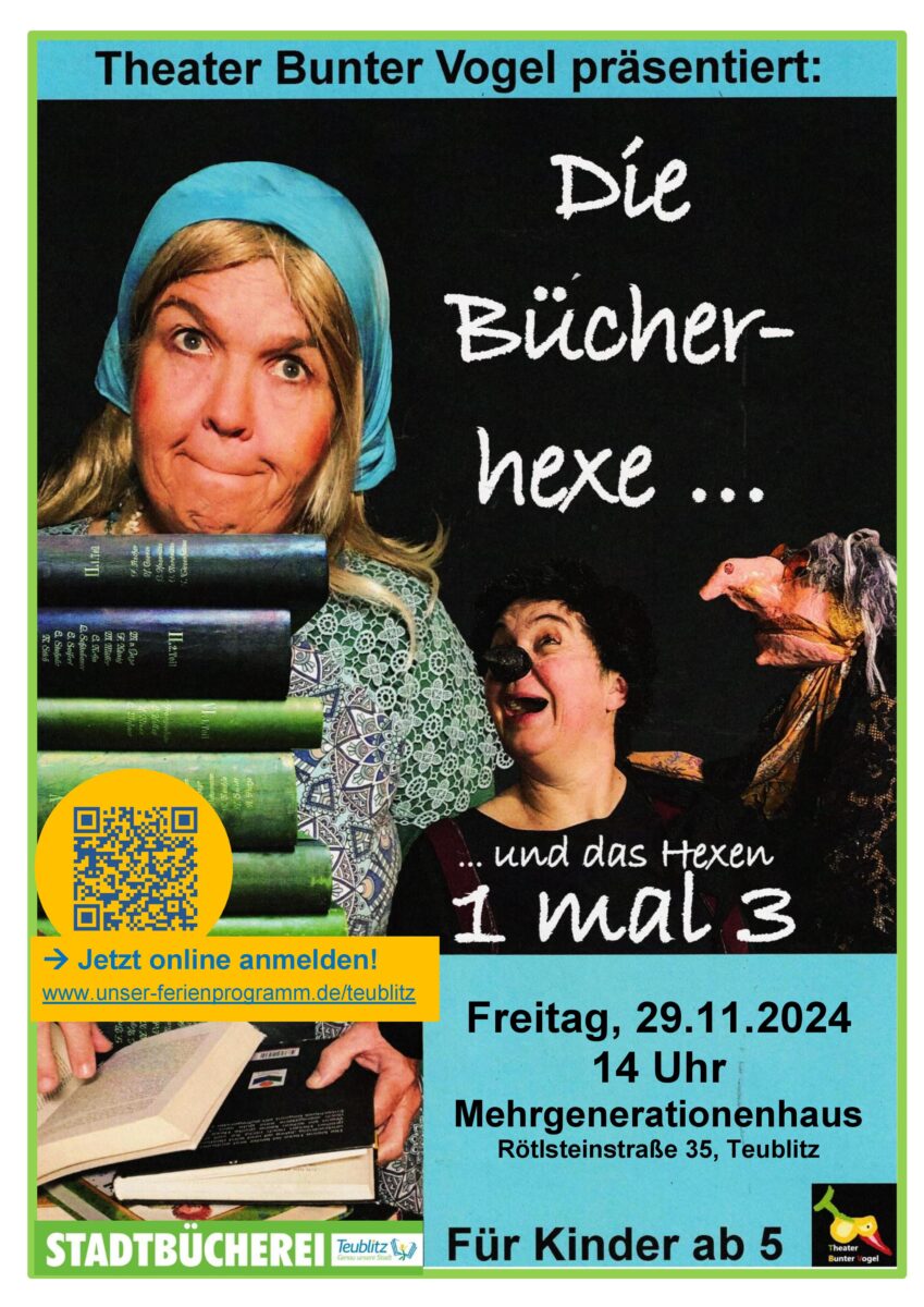 Bücherhexe verzaubert Teublitz im Mehrgenerationenhaus