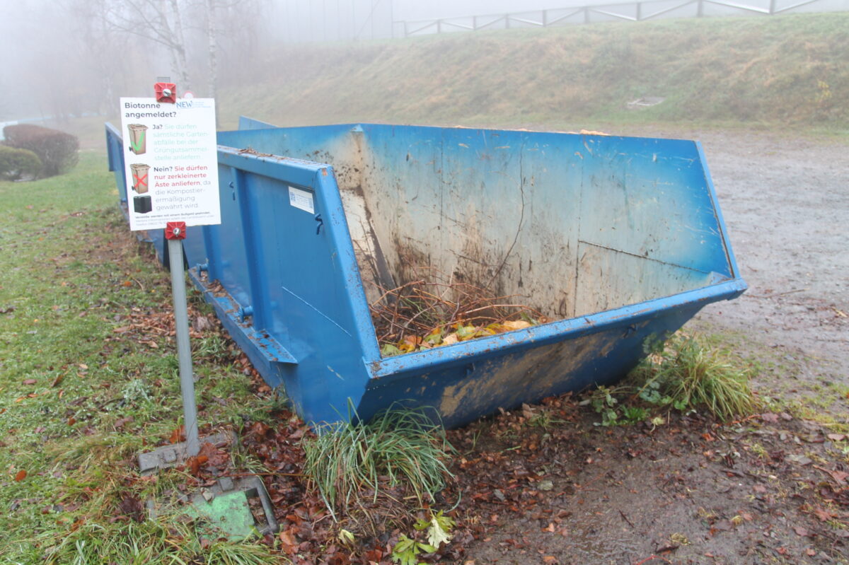 Die Grüngutsaison geht zu Ende