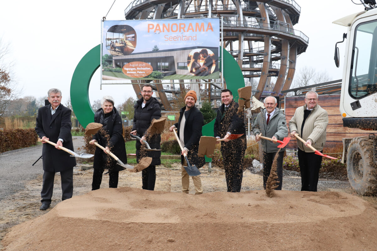 Grundstein für "Panorama Seenland" am Steinberger See gelegt