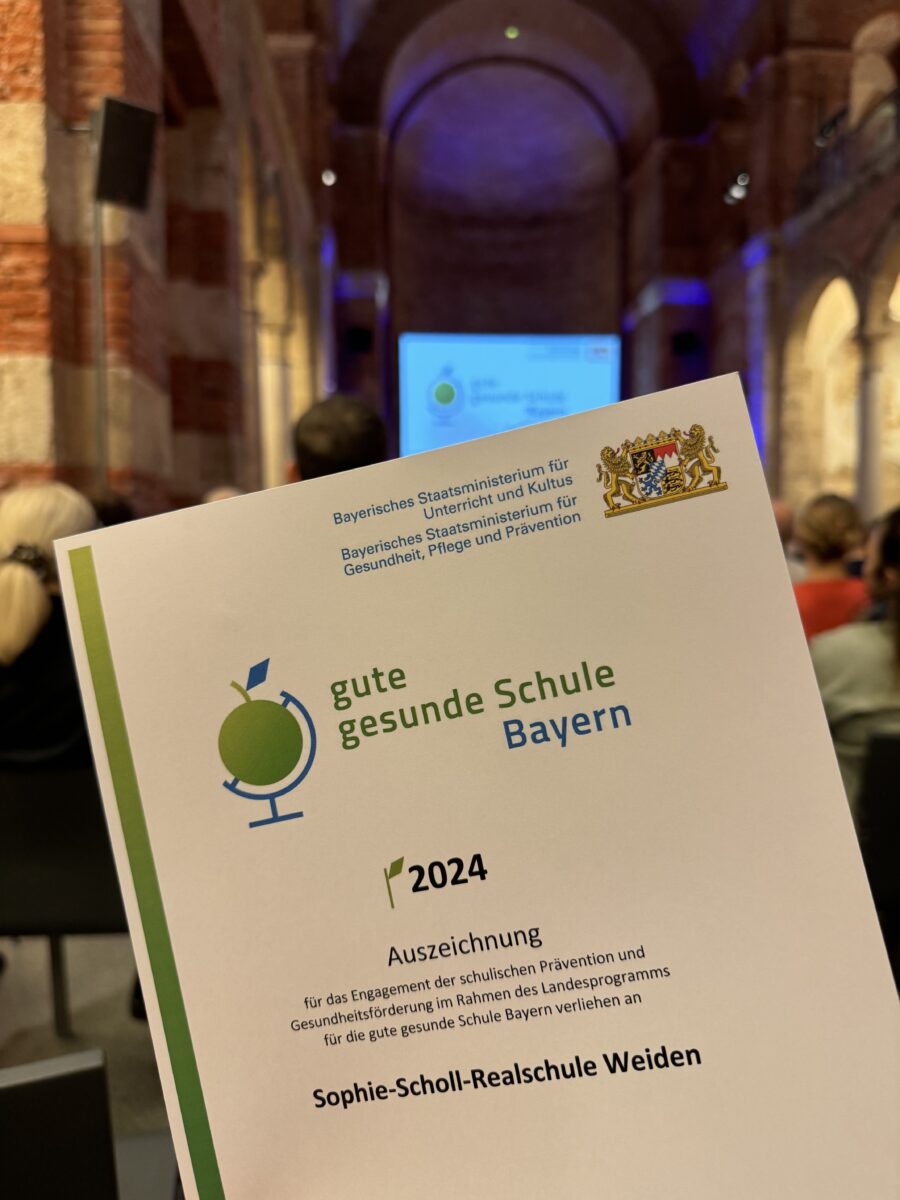 Sophie-Scholl-Realschule erneut für Gesundheitsengagement prämiert