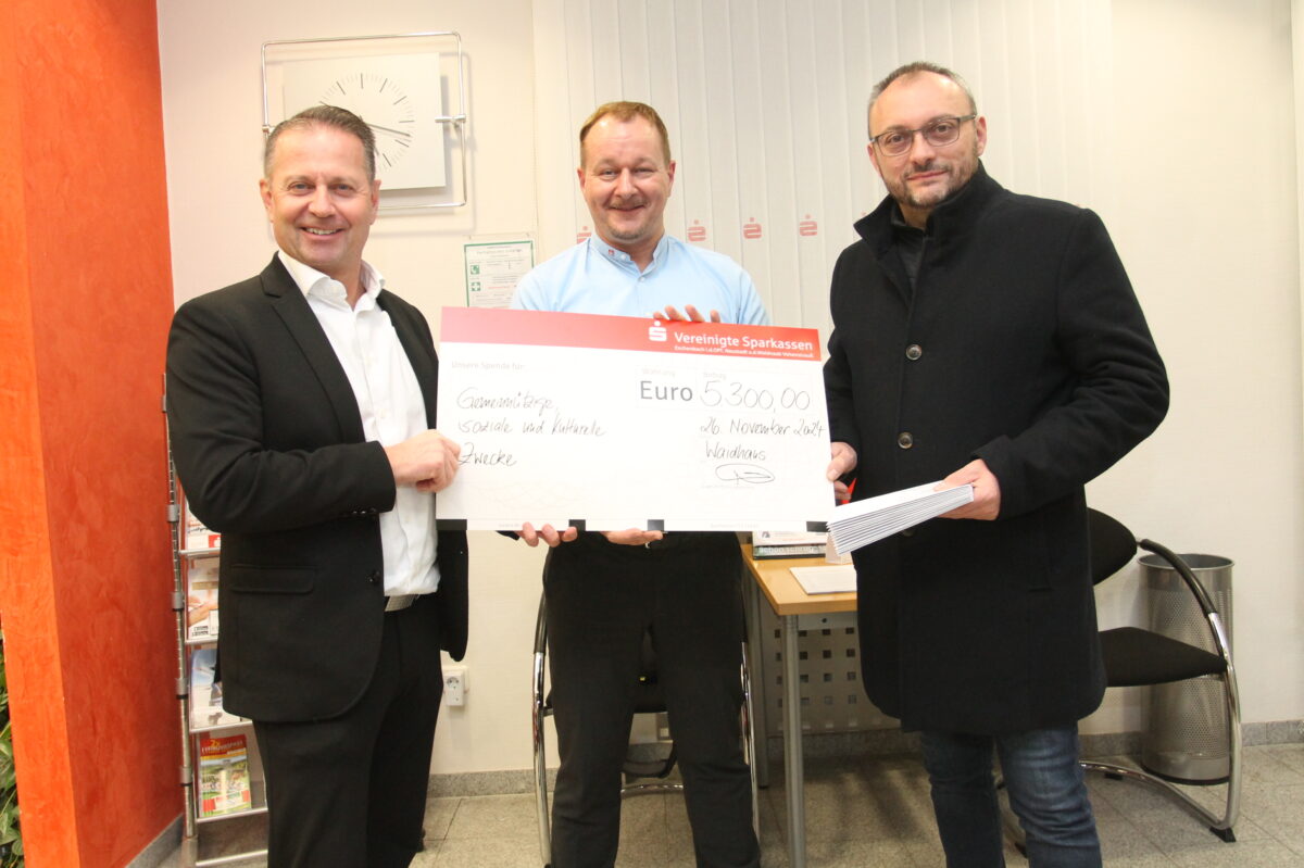 Waidhauser Vereine erhalten 5.300 Euro Spenden