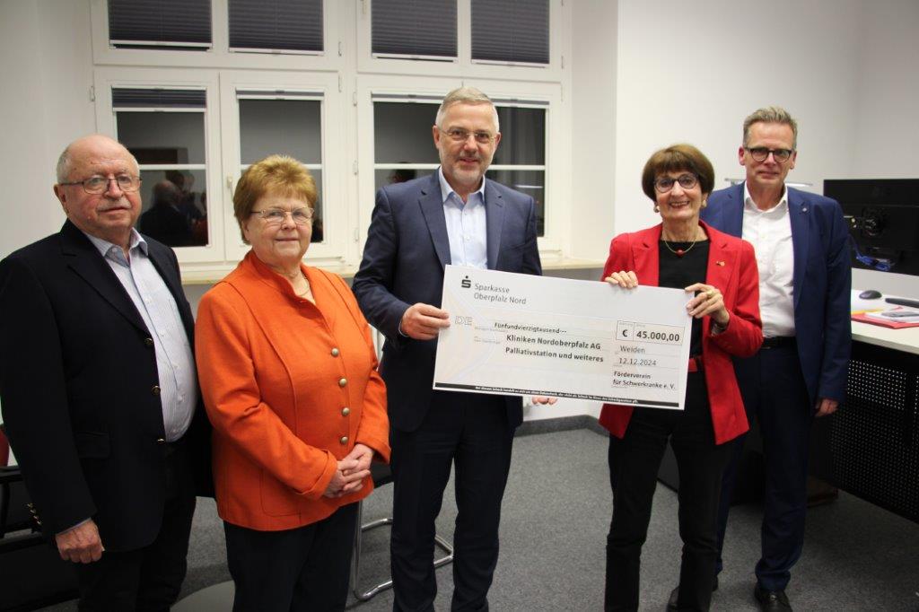 45.000 Euro Hilfe vom Förderverein für Nordoberpfalz Kliniken
