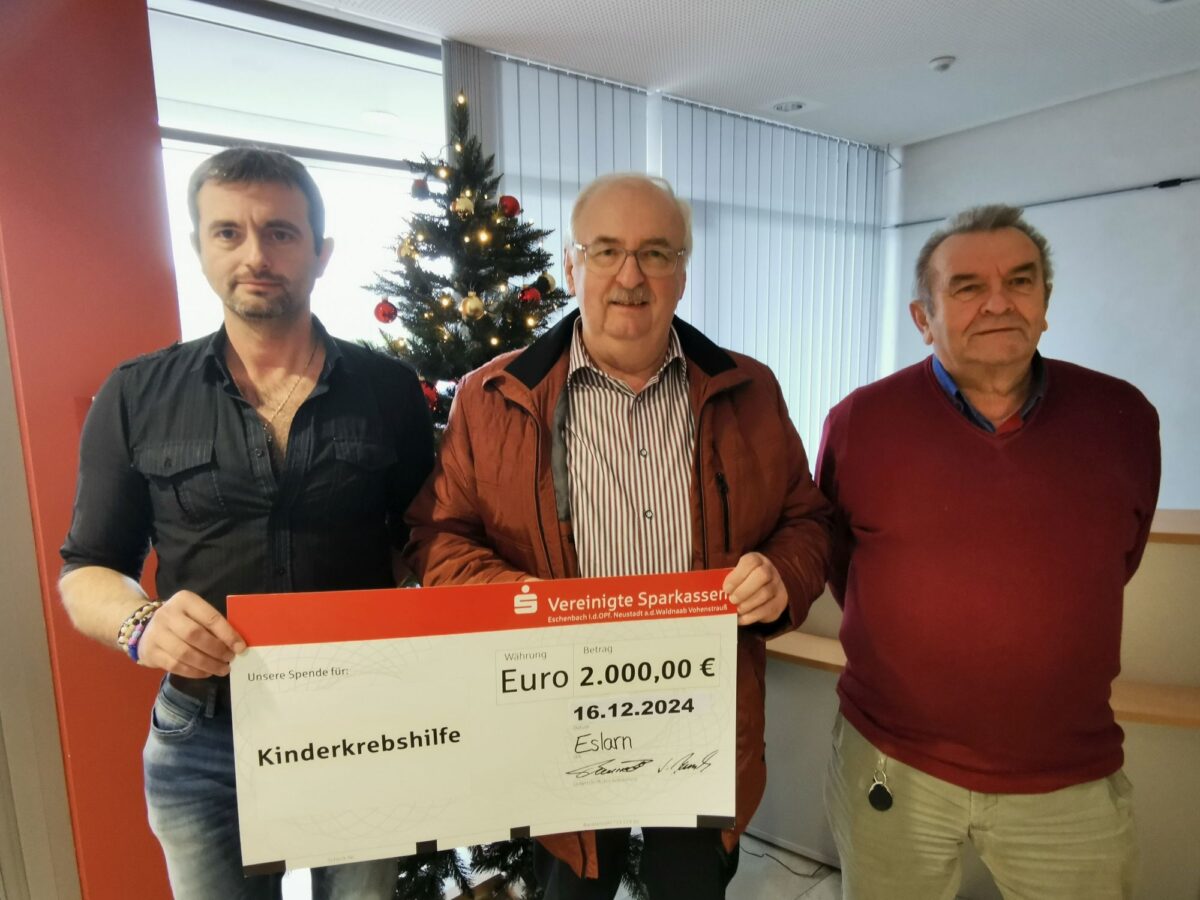 BAS Eslarn spendet an Kinderkrebshilfe
