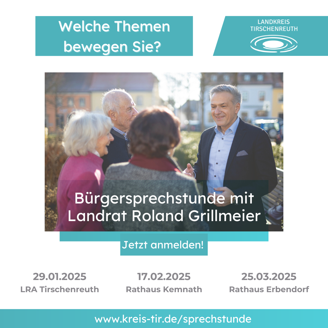 Tirschenreuther Landrat startet Bürgersprechstunden in 2025