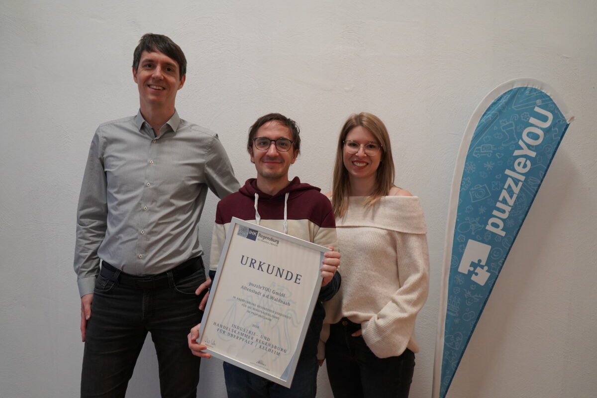puzzleYOU: Ausgezeichnet als Top-Ausbildungsbetrieb