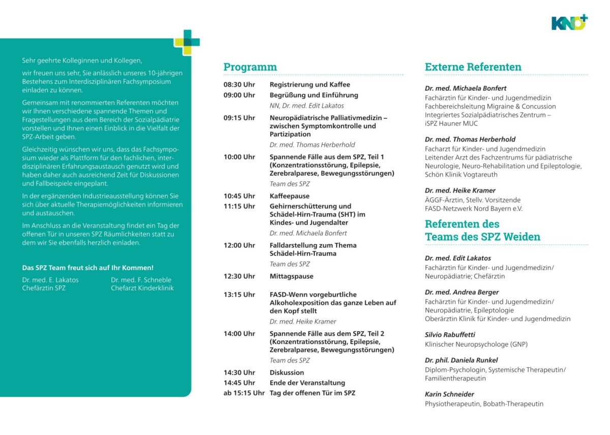 Flyer zum Tag der offenen Tür 2025 im SPZ in Weiden