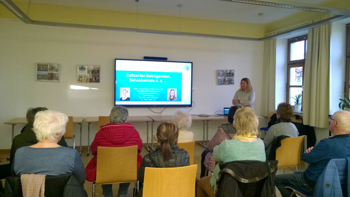 Aufklärung über Betrug bei Senioren in Maxhütte-Haidhof