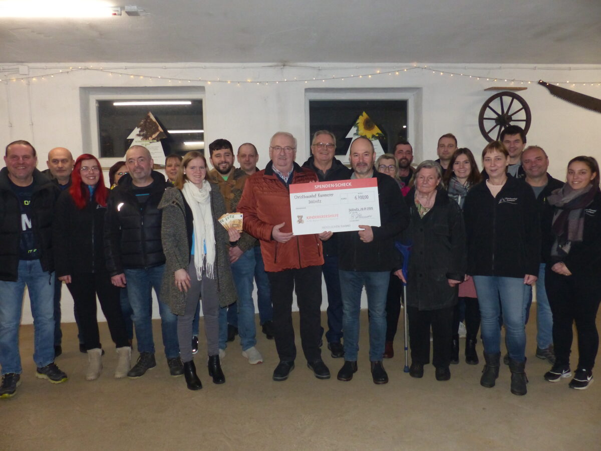 Christbaumhof spendet 7.000 Euro für Kinderkrebshilfe