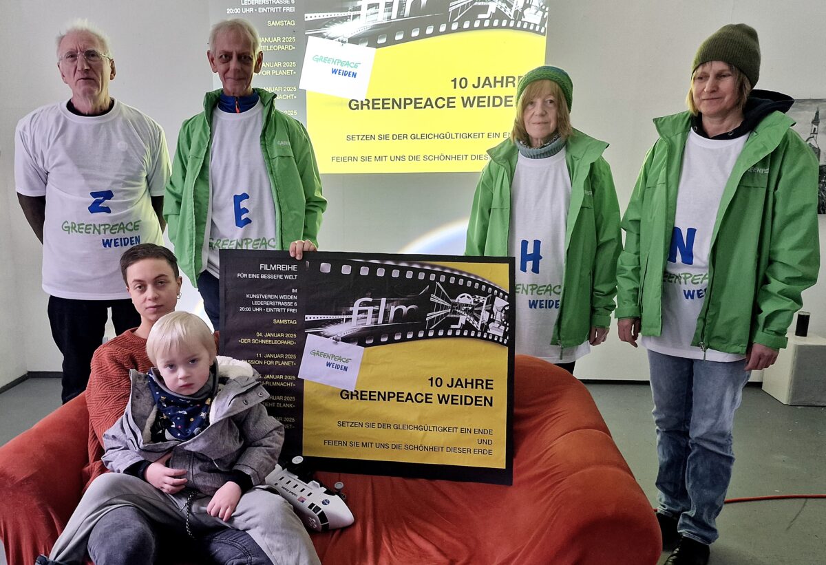 Zehn Jahre Greenpeace Weiden feiert mit einer Filmreihe