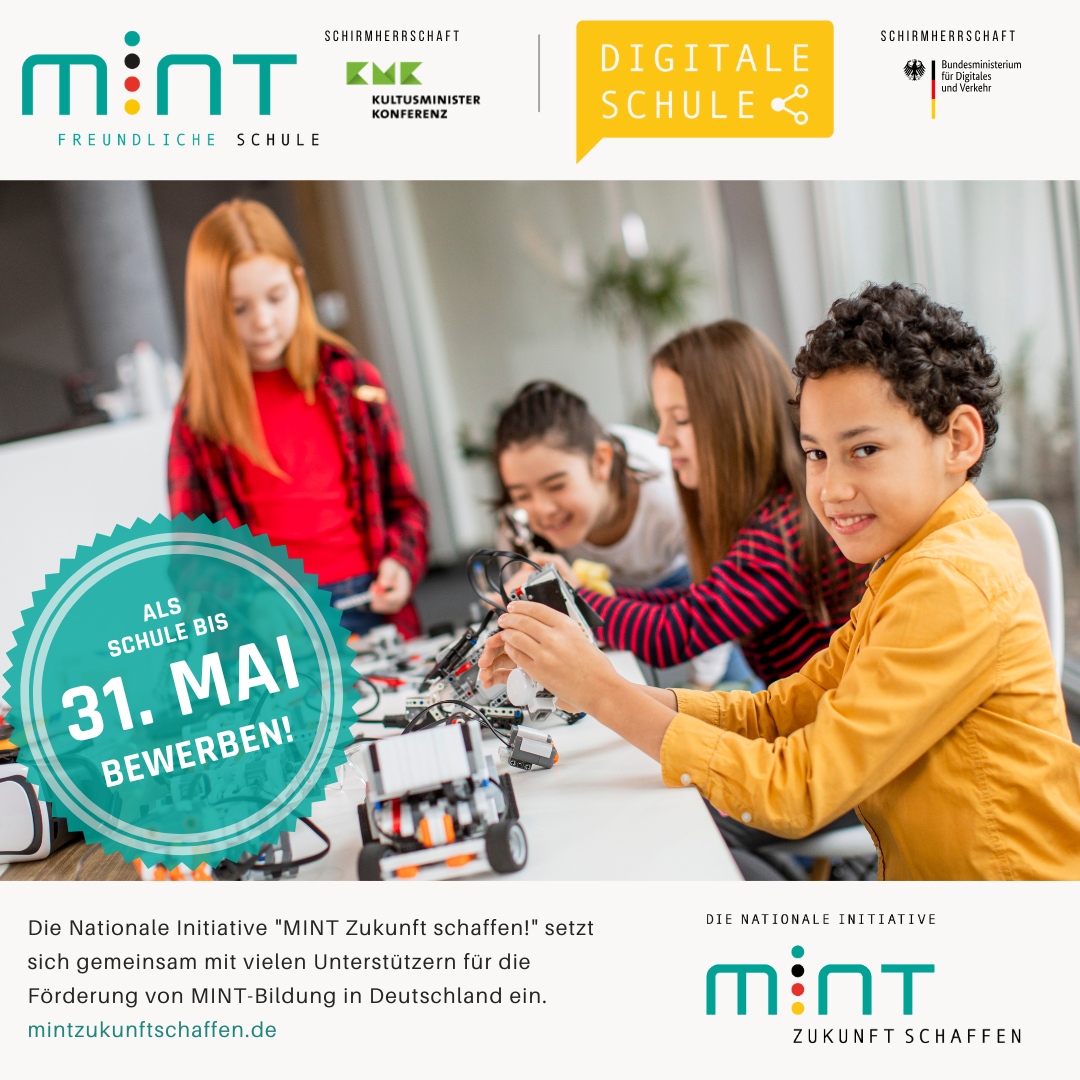 MINT und Digitalisierung: Schulen bewerben sich ab März