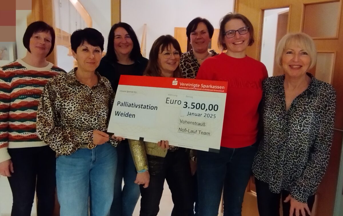 Nofi-Lauf-Team sammelt Rekordsumme für Palliativstation Weiden