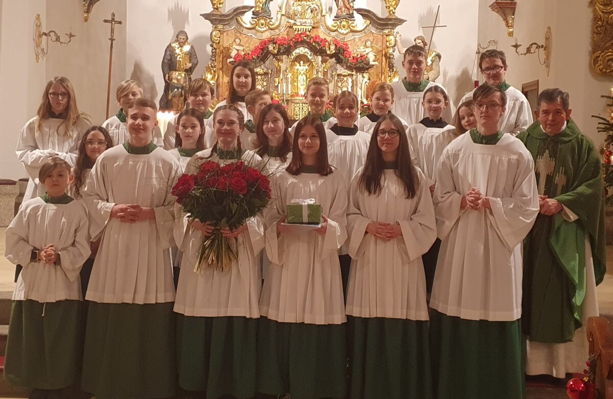 Rührende Verabschiedung für Oberministrantin Hellen Noetzel