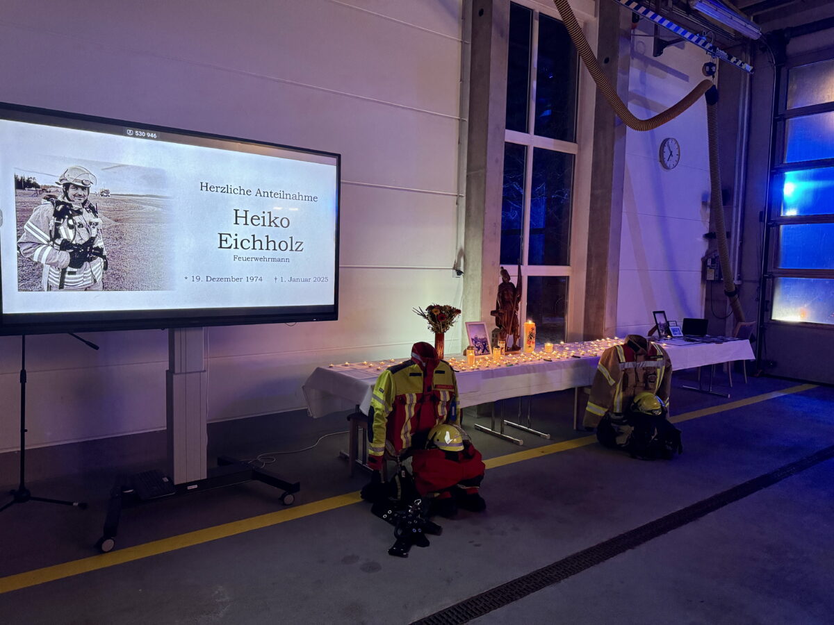 Große Trauer um Feuerwehrmann Heiko Eichholz