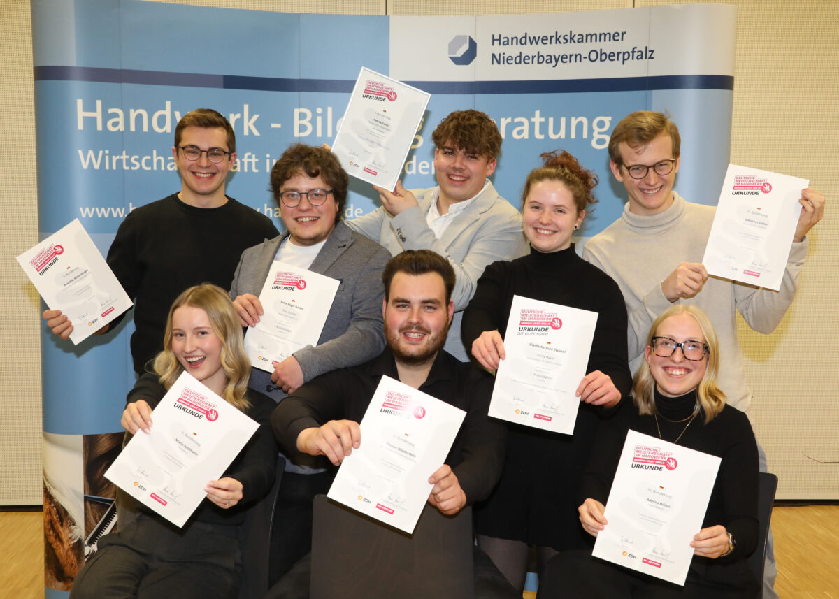 Ostbayerns Nachwuchs glänzt bei Handwerksmeisterschaft