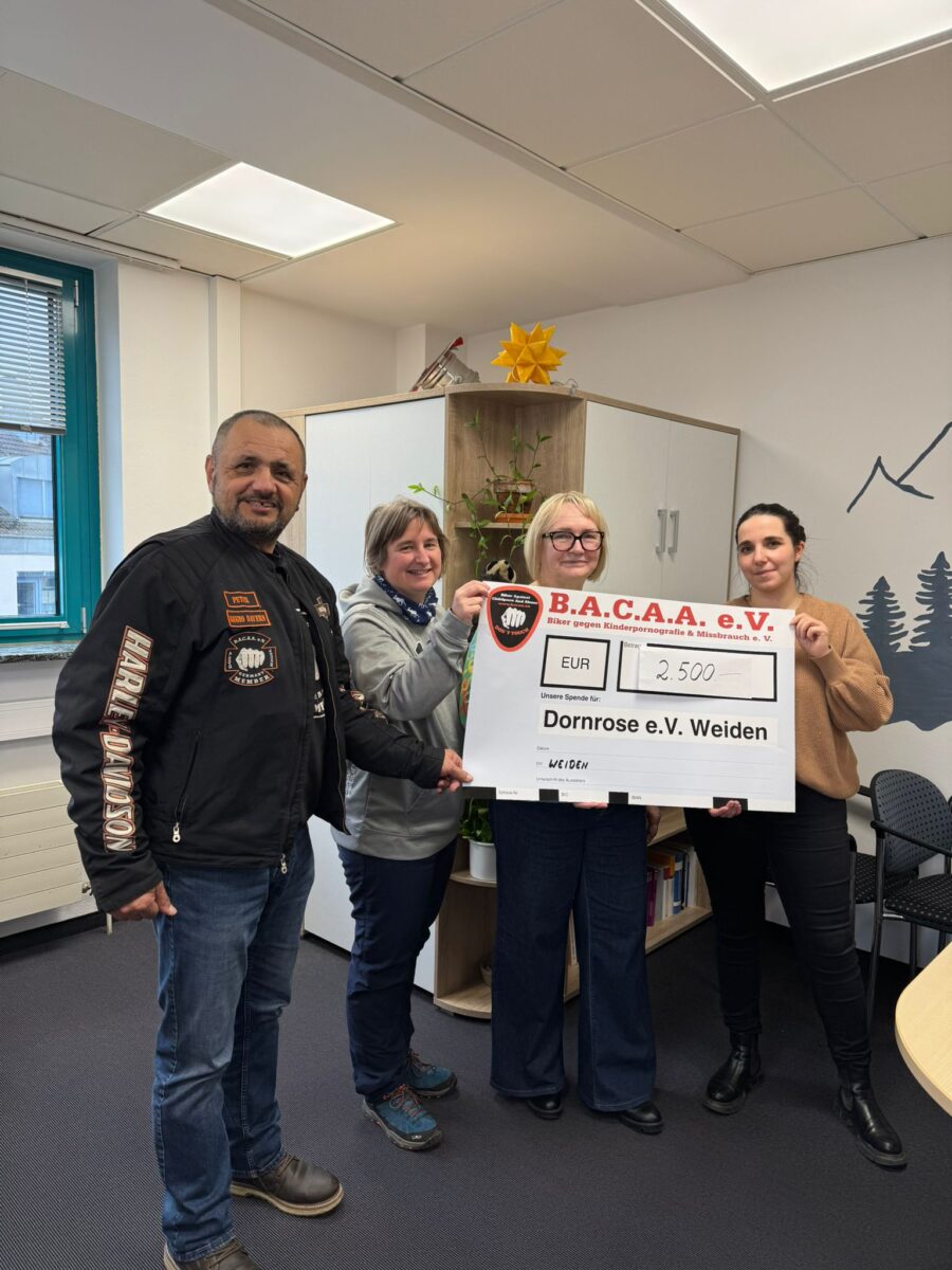 Biker unterstützen Anti-Missbrauch-Projekt in Weiden
