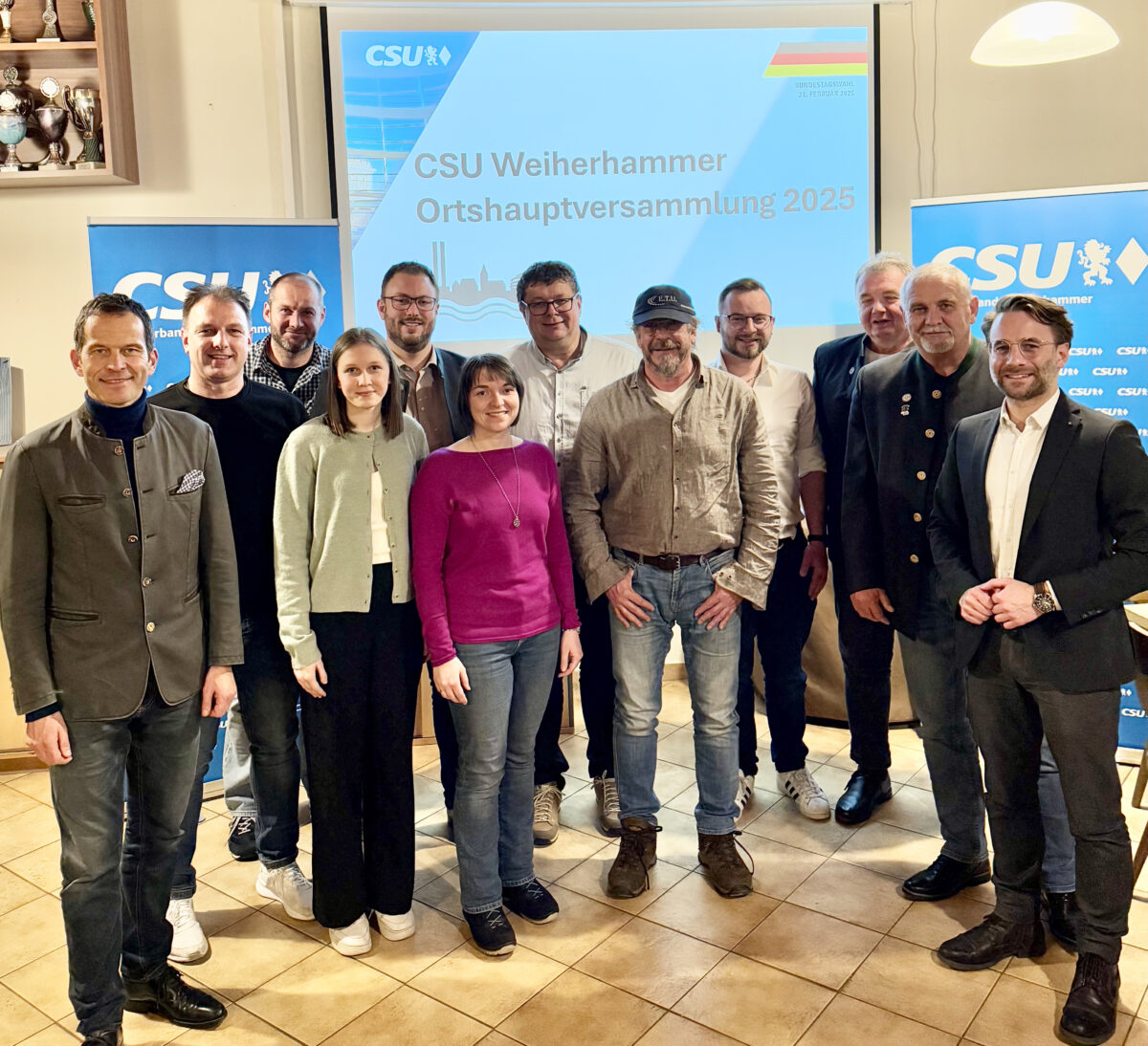 CSU Weiherhammer bestätigt Hirmer einstimmig für zwei weitere Jahre