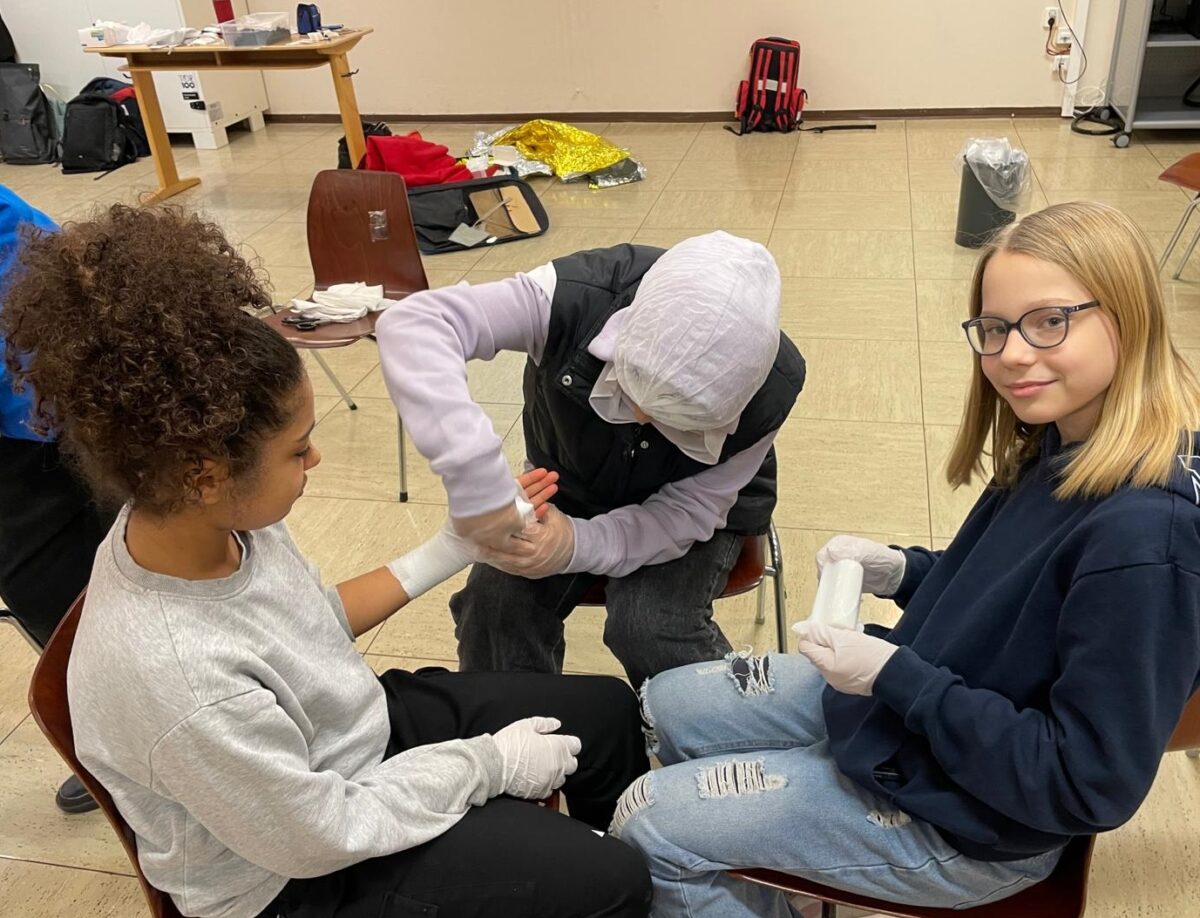 Gut vorbereitet für den Ernstfall: Schulsanitäter an der Mittelschule Pressath