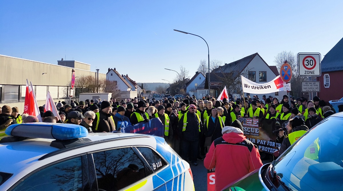 Ortsansässige Beschäftigte der US-Army in Grafenwöhr und Vilseck im Streik