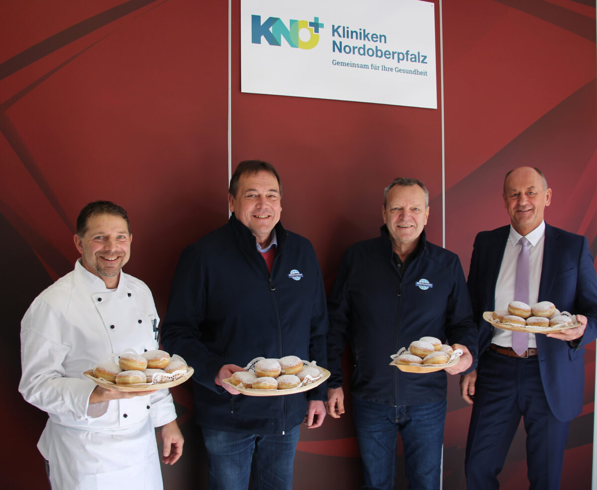 Milchunion tischt auf: 3000 Krapfen für Klinikpersonal und Patienten in Weiden