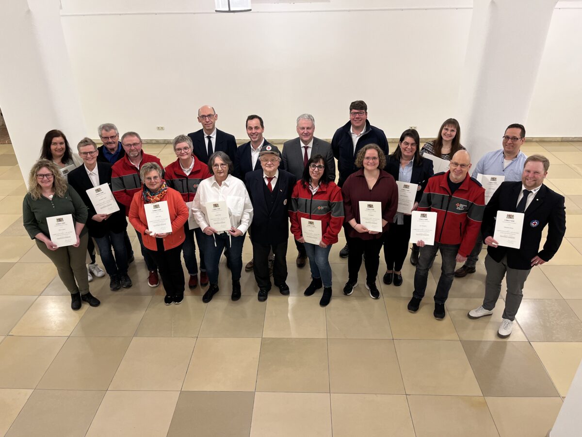 BRK-Ehrenamtler in Amberg-Sulzbach geehrt