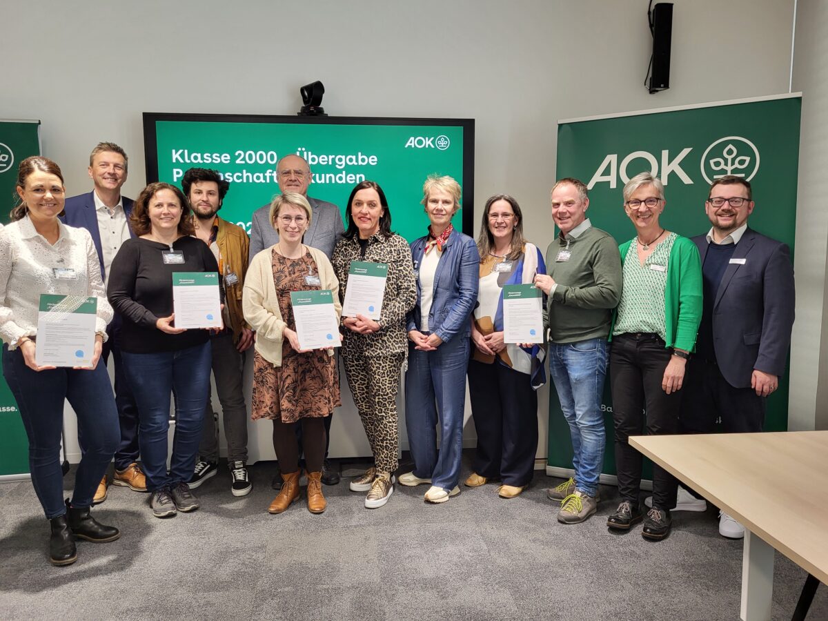 AOK Nordoberpfalz fördert Schulprävention mit 26.000 Euro