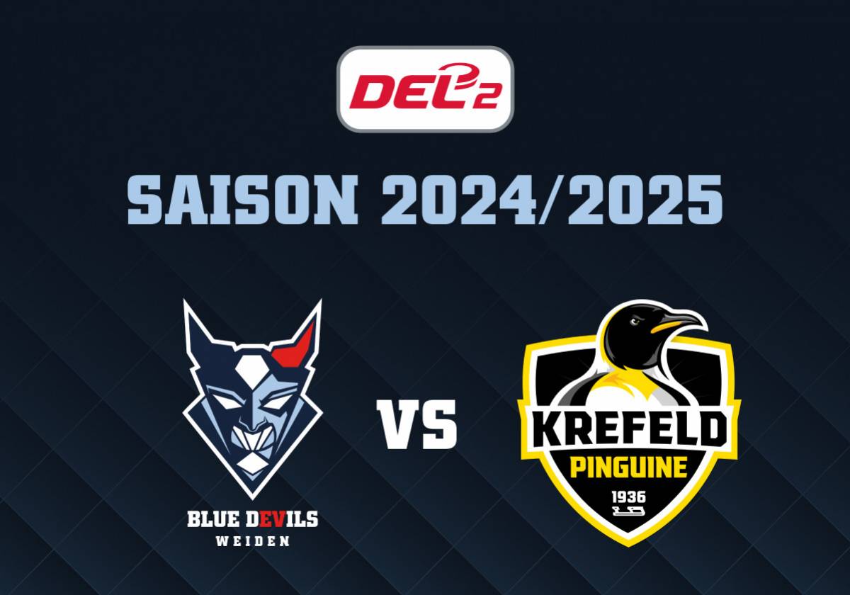 Blue Devils Weiden vs. Krefeld Pinguine in Weiden: Viertelfinal-Höhepunkt