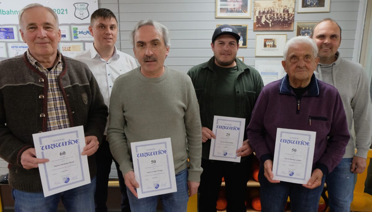 SV Floß ehrt Mitglieder für langjährige Treue