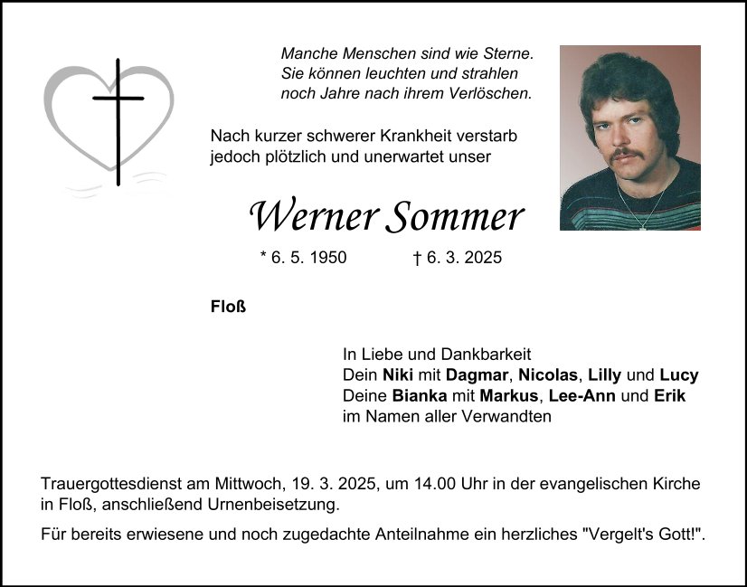 TA Sommer Werner, Floß