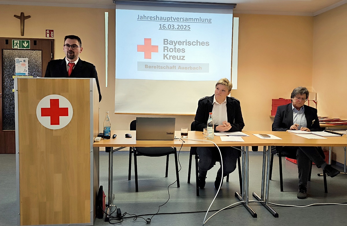 Jahreshauptversammlung der BRK Bereitschaft Auerbach – Ehrenamt mit Herz und Engagement