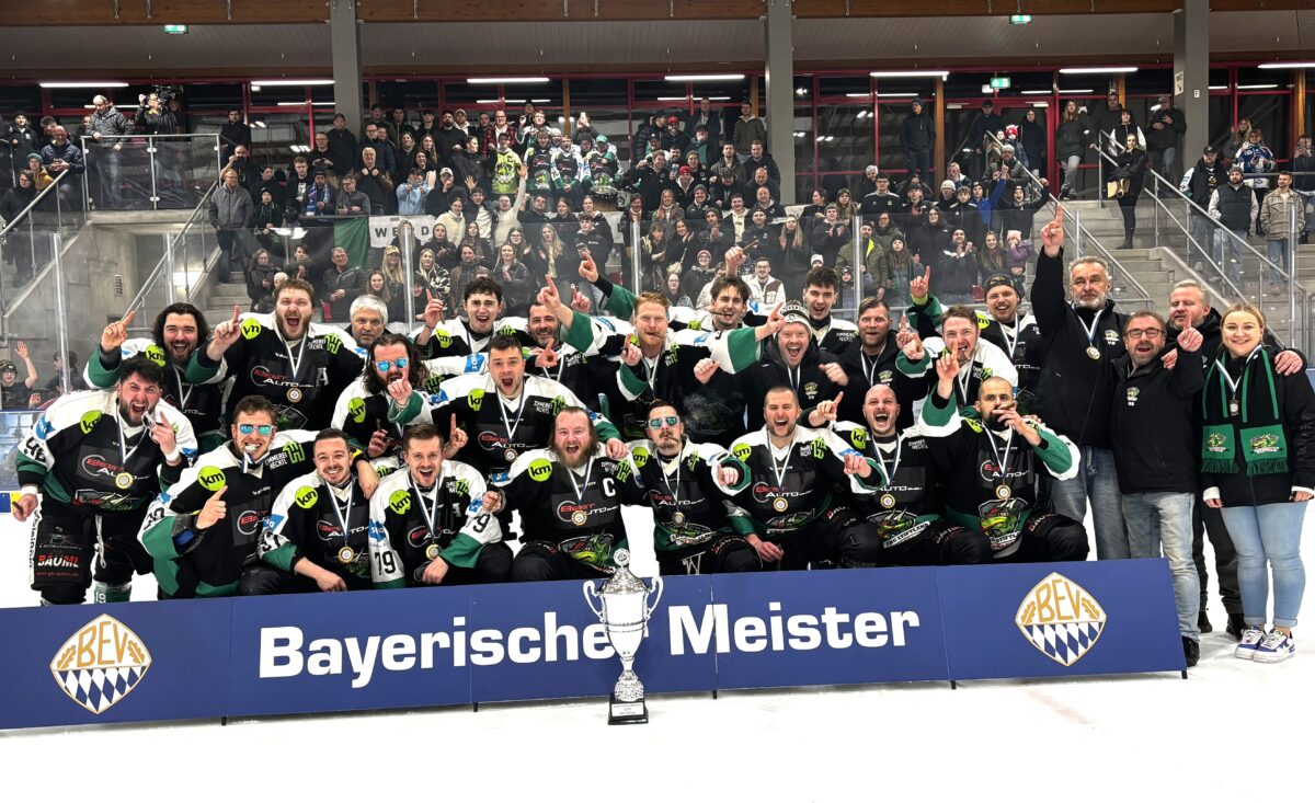 Der EHC Stiftland-Mitterteich ist Meister der Eishockey-Bezirksliga Bayern