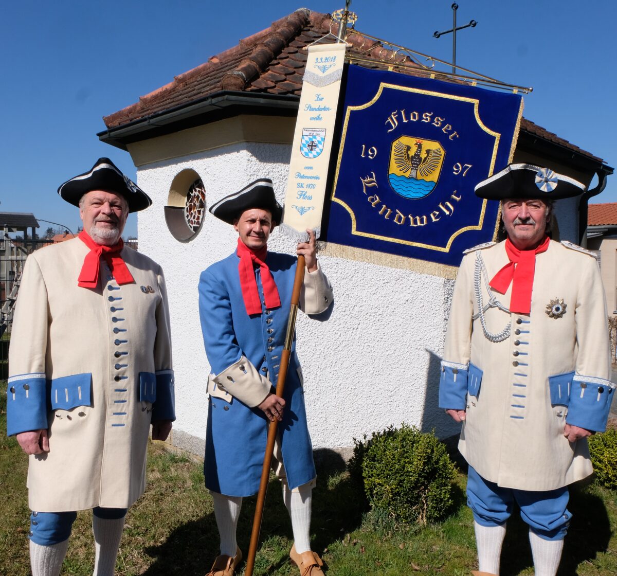 Daniel Gonsior ist neuer Standartenträger in Floß