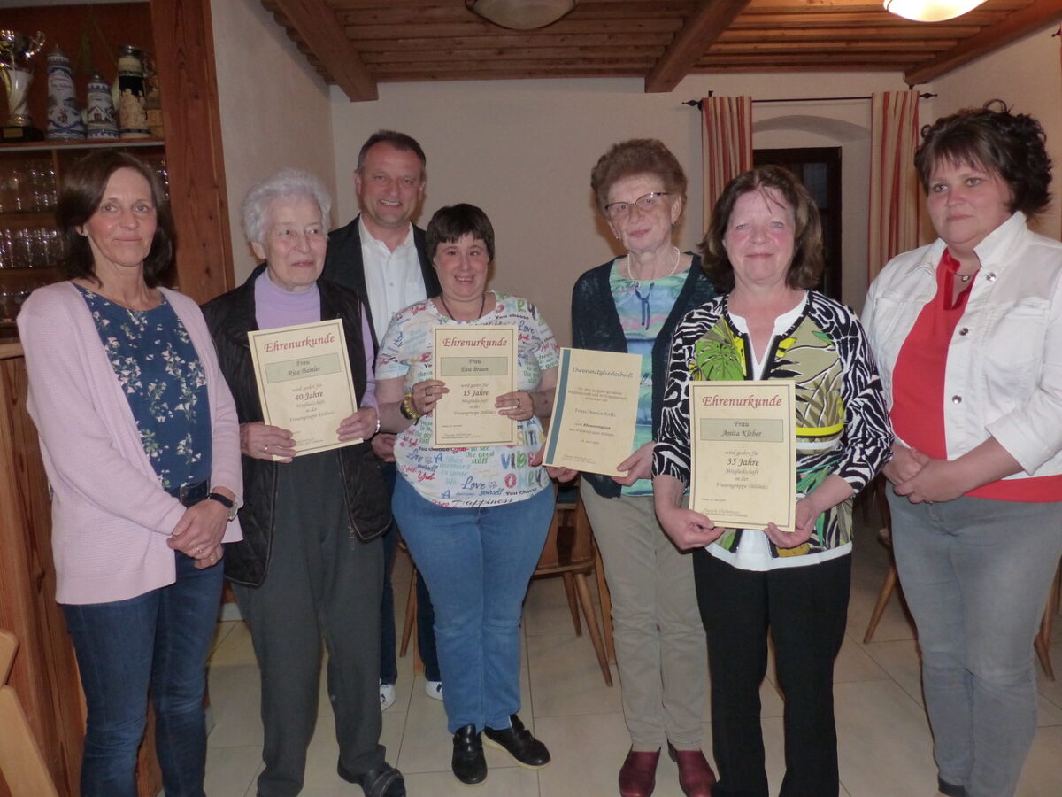 Frauengruppe Döllnitz ehrt langjährige Mitglieder