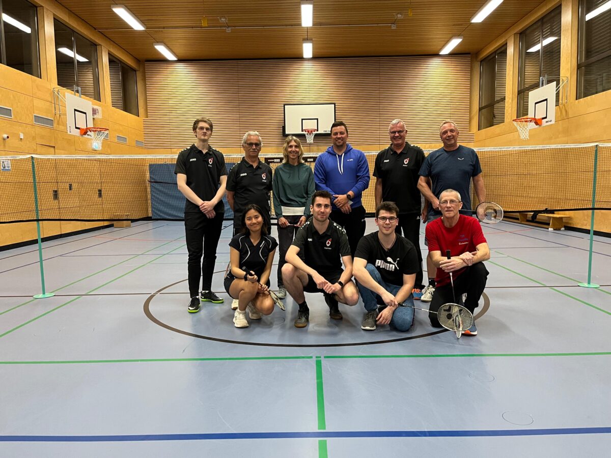Der Chef-Bundestrainer zu Besuch bei Flossenbürger Badminton-Sparte