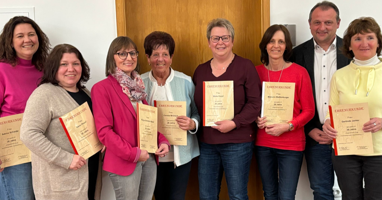 Leuchtenberg ehrt langjährige Gymnastikmitglieder