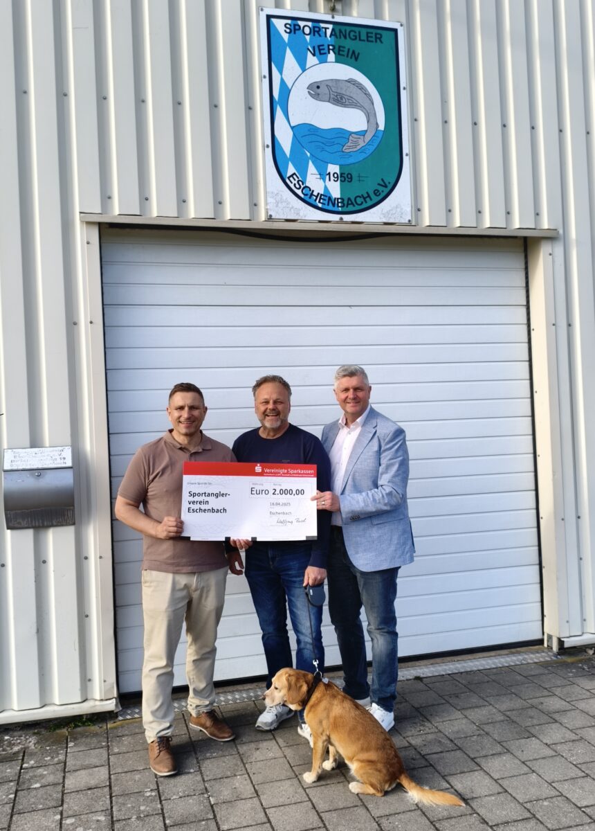 Sparkasse fördert Eschenbacher Sportangler mit 2.000 Euro