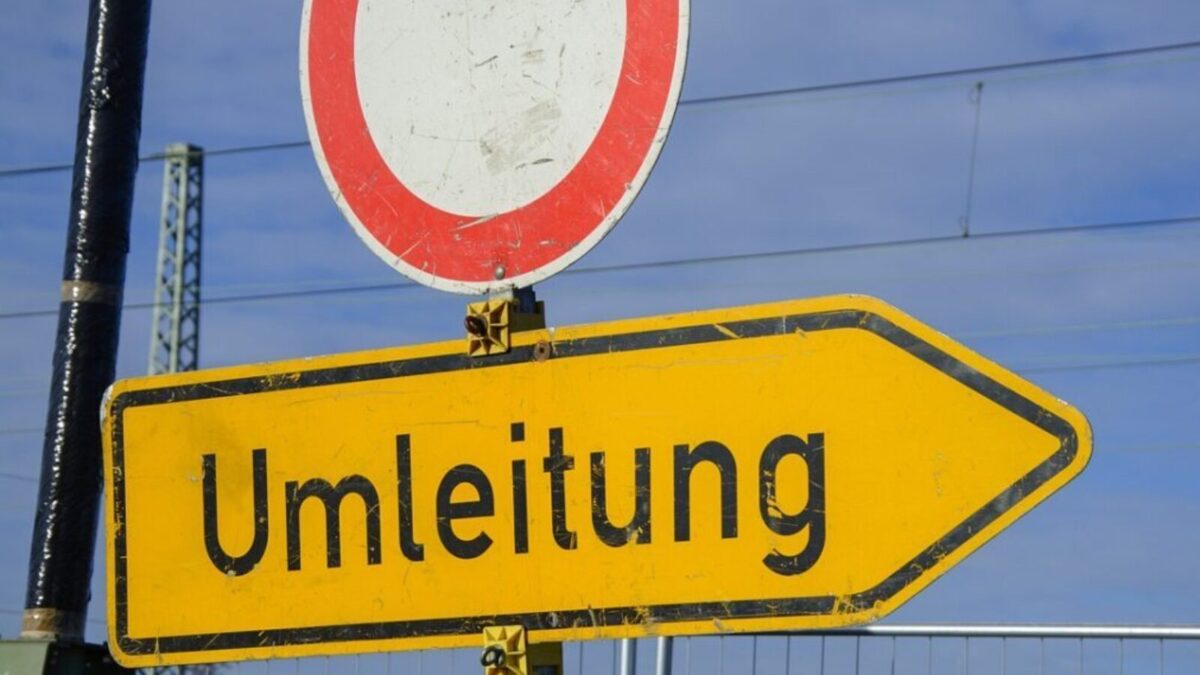 Kanalbau sperrt Fallweg in Amberg bis Mitte September