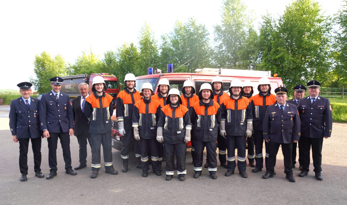 Feuerwehr Lennesrieth: Hervorragender Leistungstest