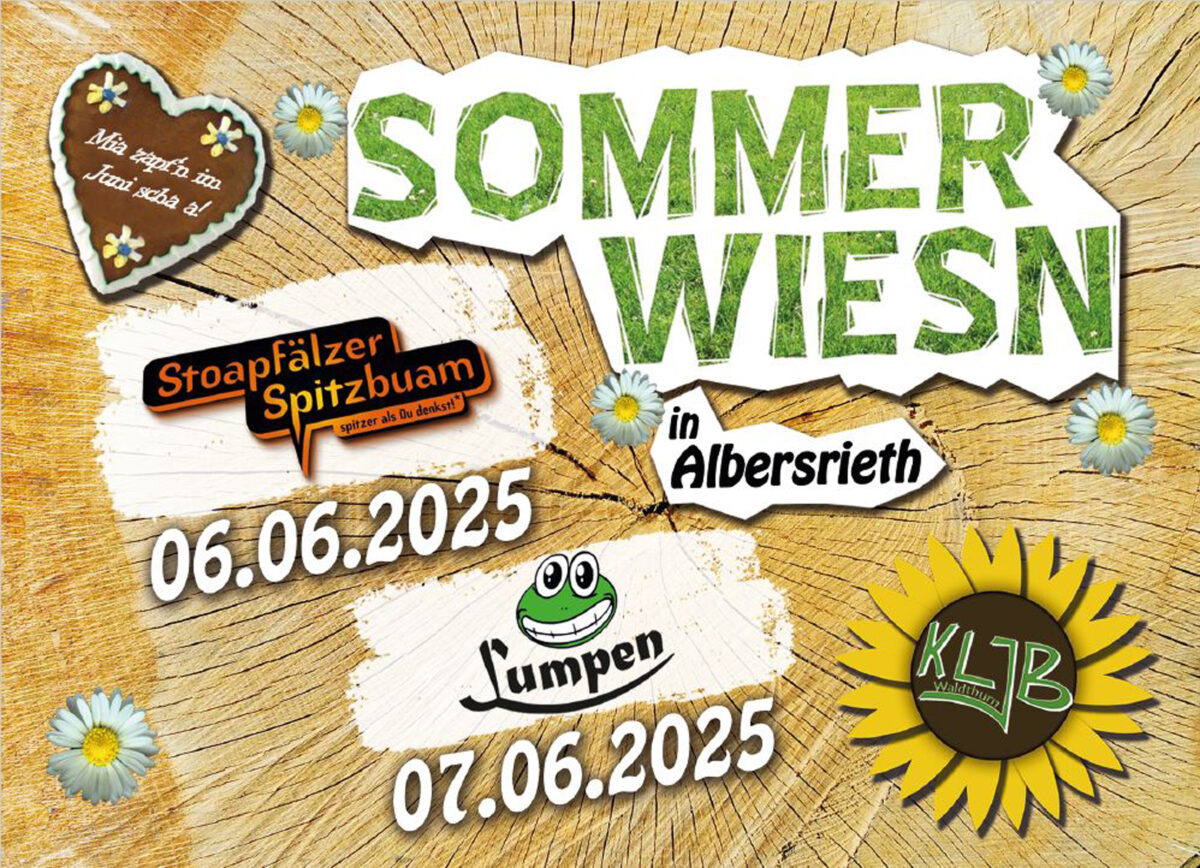 Stoasberger Lumpen und Stoapfälzer Spitzbuam bei der Sommerwiesn 2025 in Waldthurn