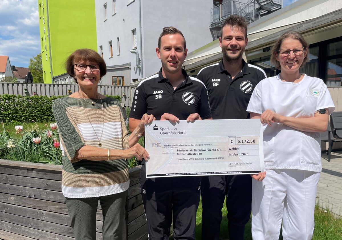 Laufaktion bringt über 5.000 Euro für Palliativstation Weiden