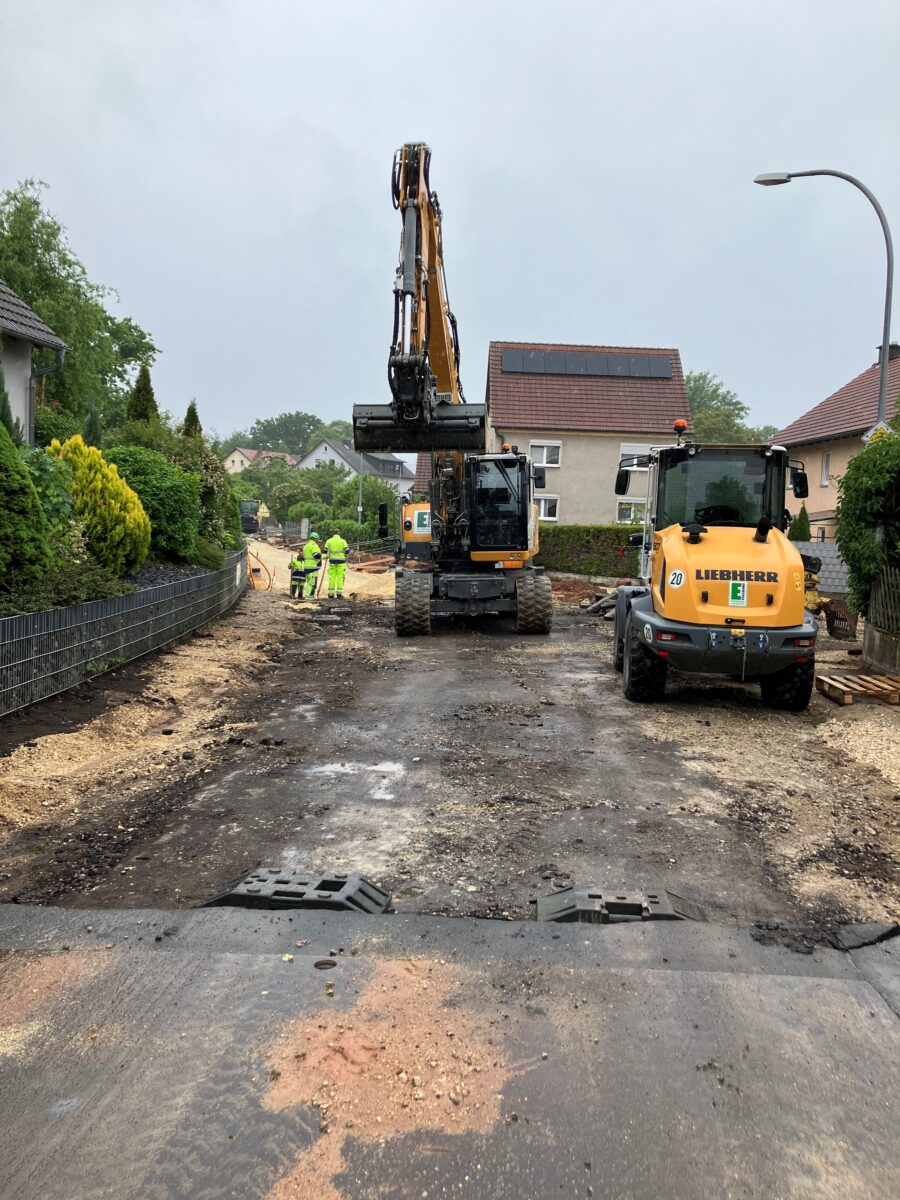 Bauarbeiten sperren Kreisstraße AS 13 für Radfahrer