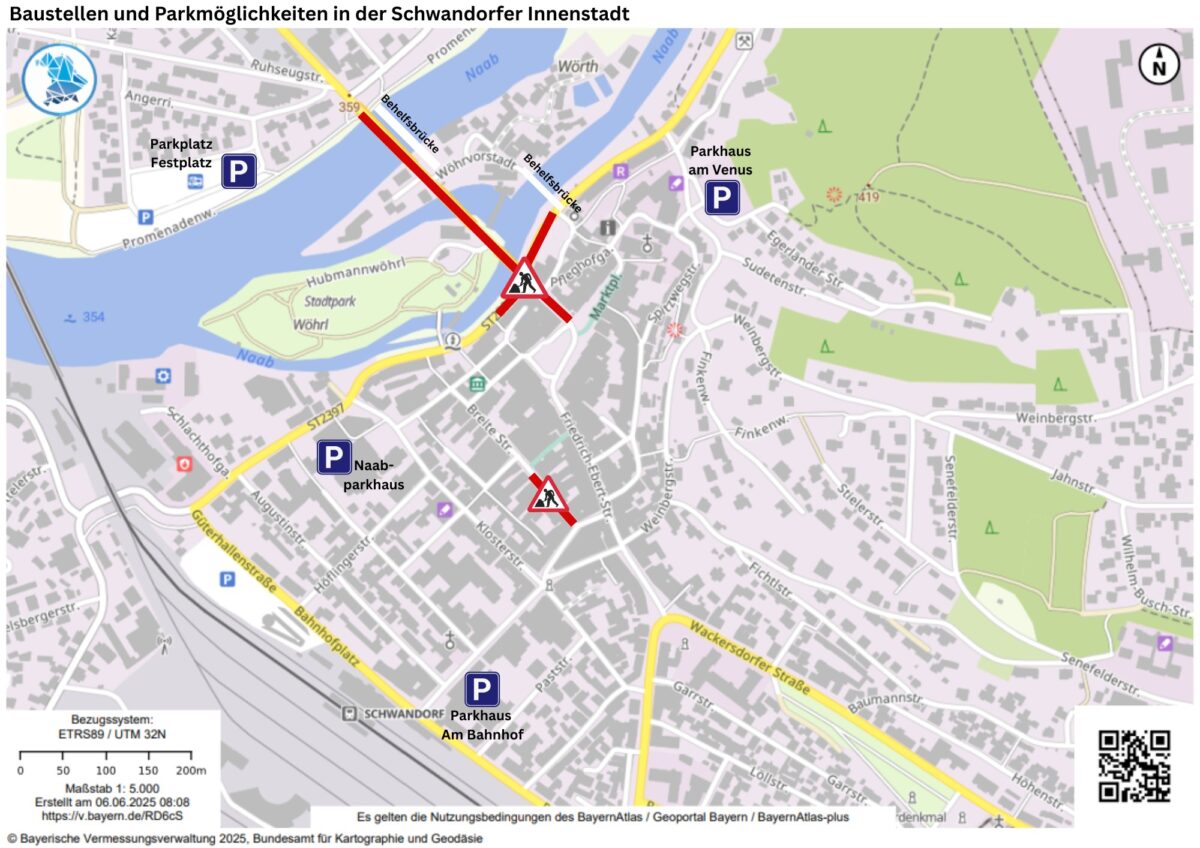 Baustellen in der Schwandorfer Innenstadt_Grafik Sonja Zindel via BayernAtlas.jpg