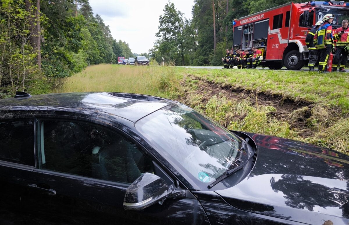 Einsatz für die Feuerwehr während des Bürgerfestes in Eschenbach