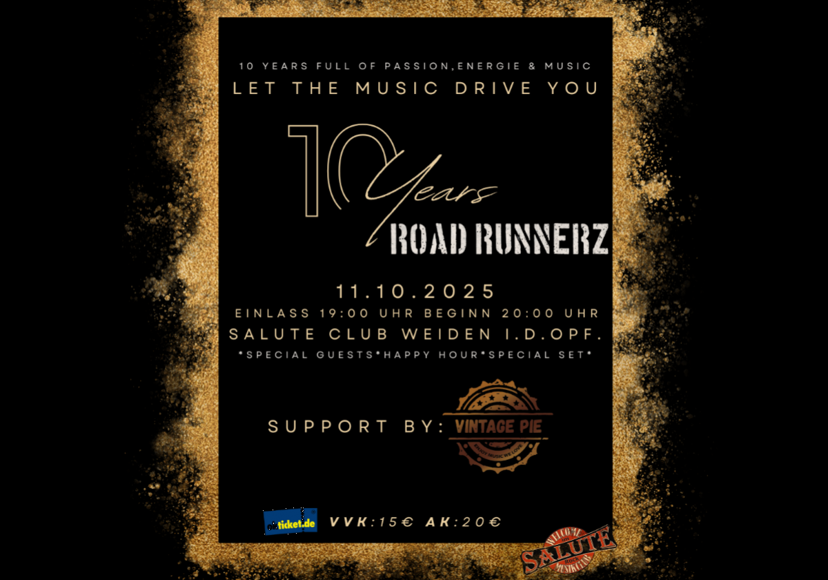 "10 Jahre Road Runnerz" feiern in Weiden