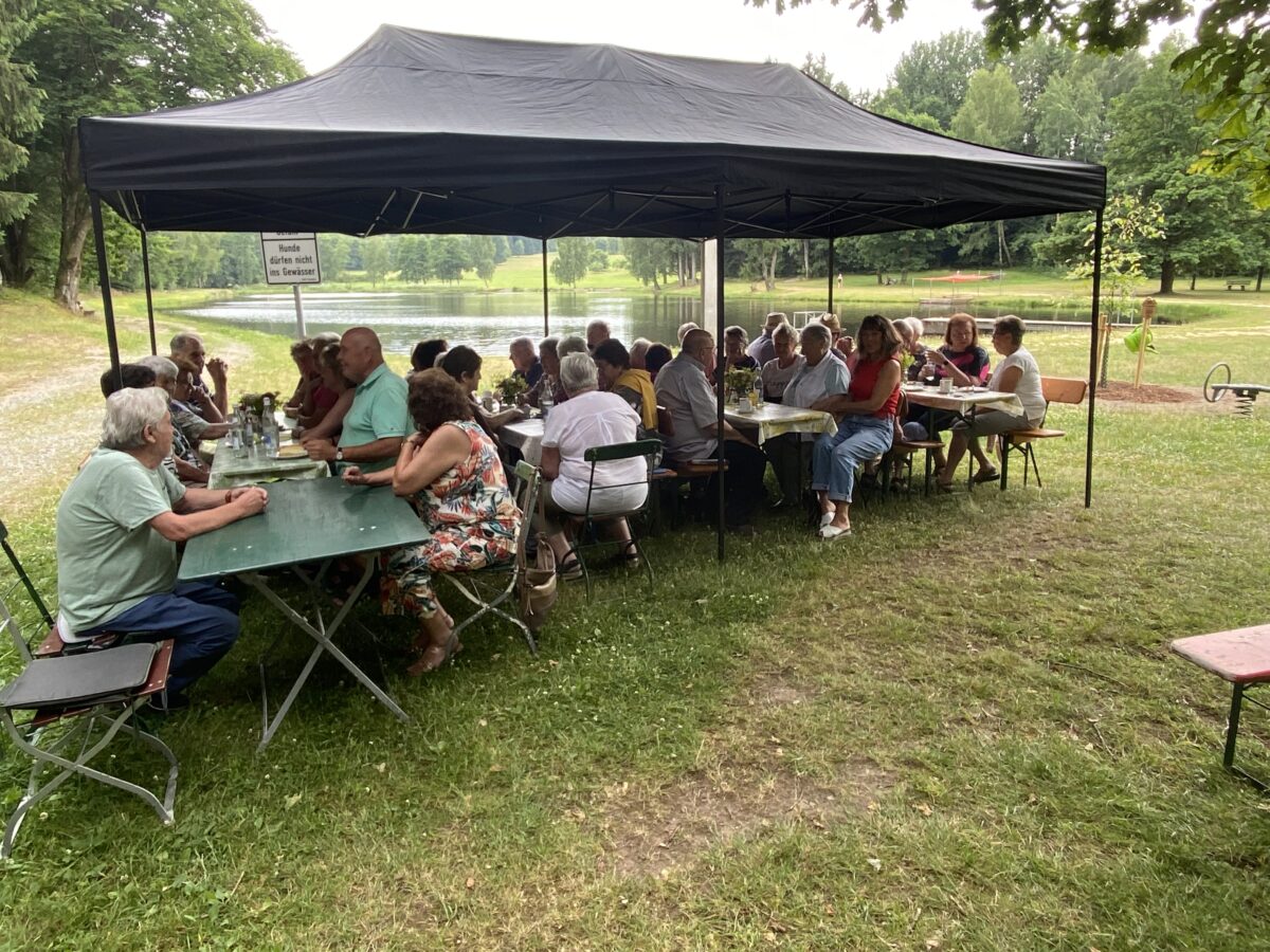 Angenehme Temperaturen am "Bursweiher"