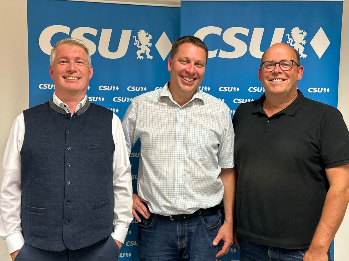 CSU stellt OB-Kandidaten 2026 vor: Stefan Ott, Martin Schafbauer und Helmut Weigl