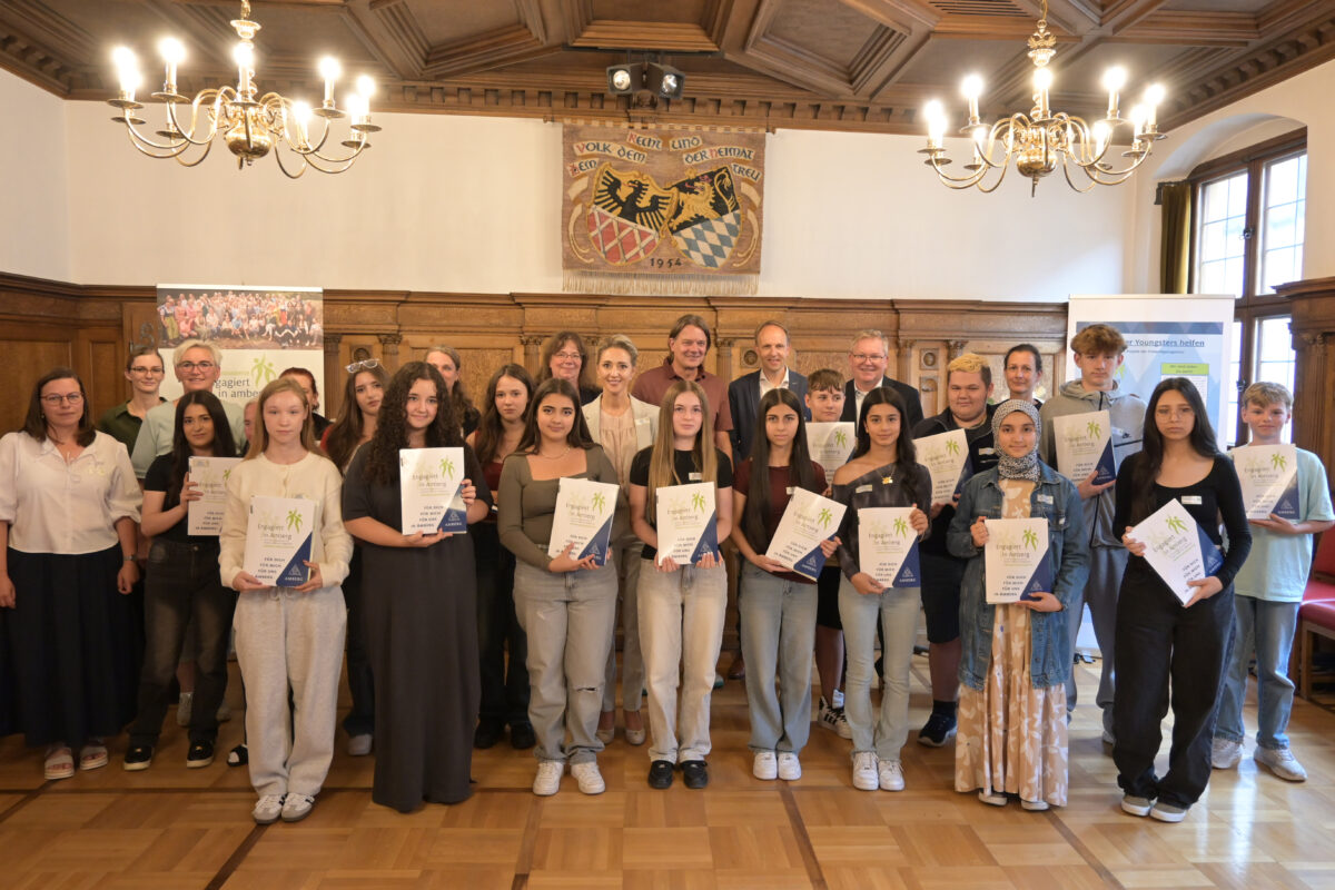 Amberger Jugendliche glänzen durch soziales Engagement